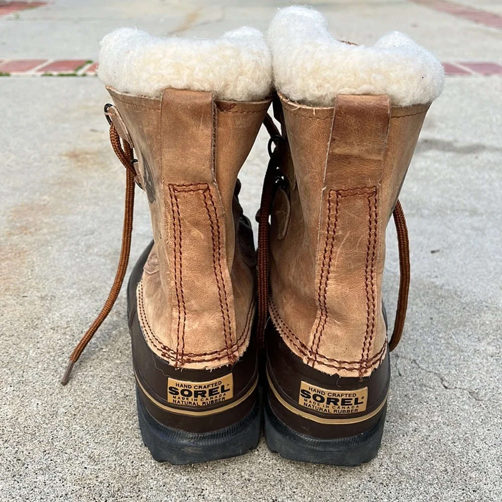 Sorel Eddie Bauer Ridgeline Leather Winter Snow Duck Boots